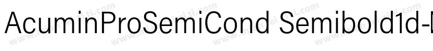 AcuminProSemiCond Semibold1d字体转换